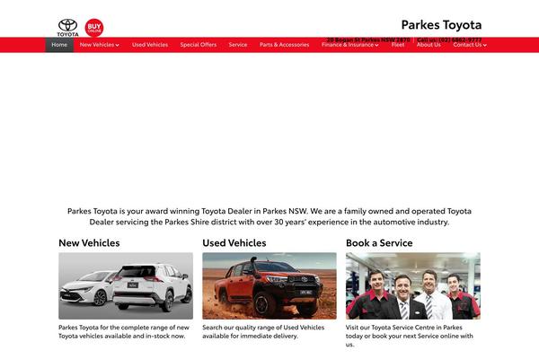 parkestoyota.com.au site used Prodealer