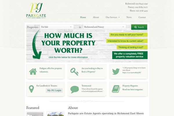 parkgate theme websites examples