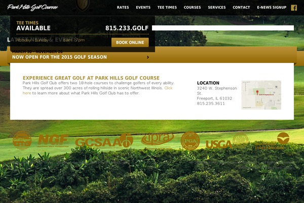parkhillsgolfcourse.com site used Parkhillsgolfcourse