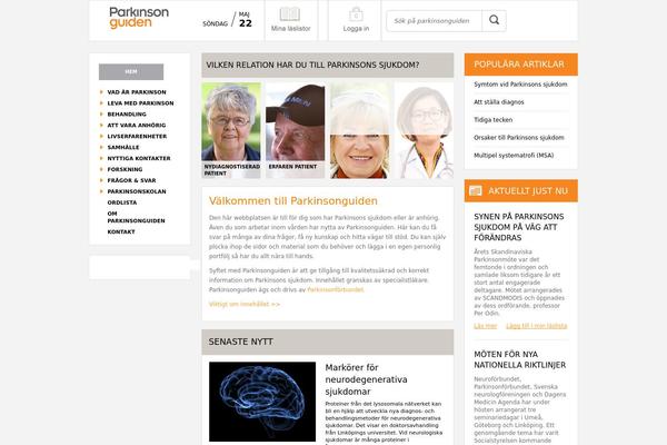 parkinsonguiden.se site used Responsiv