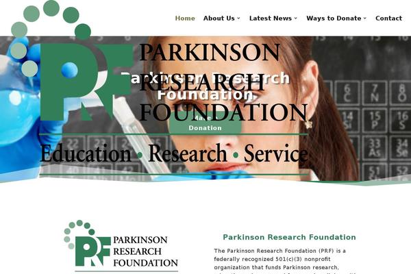 parkinsonhope.org site used Prf