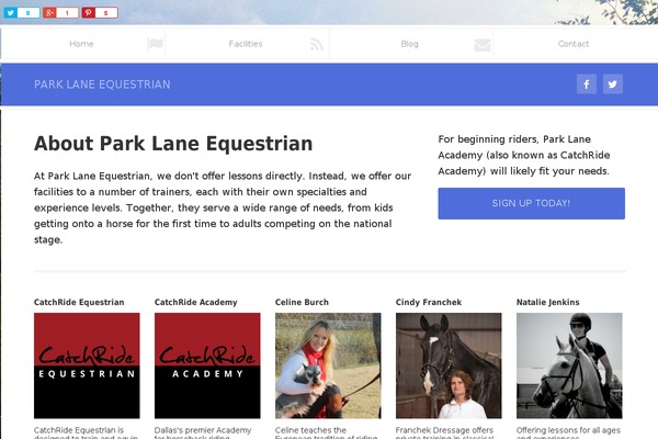 parklaneequestrian.com site used Parklaneequestrian