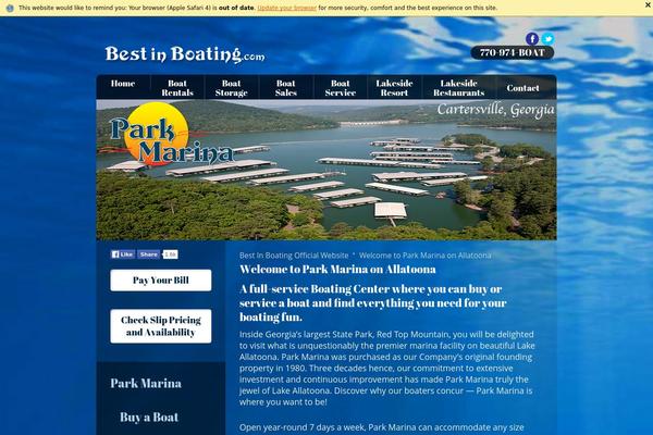 parkmarinerental.com site used Bestinboating