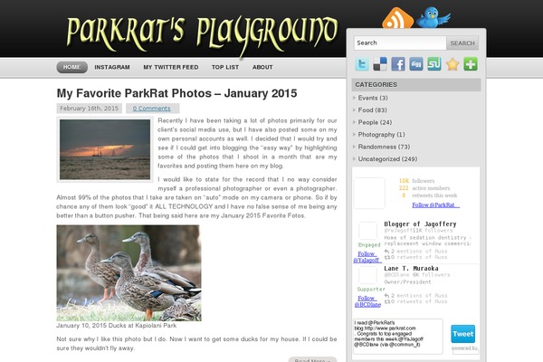 parkrat.com site used Modernstyle