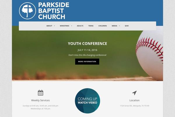 parksidebaptist.org site used Charityhub-v1-07