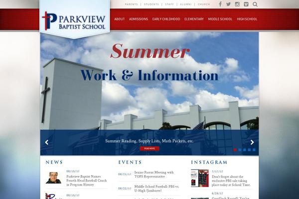 parkviewbaptist.com site used Parkview