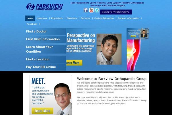 parkviewortho.com site used Voxmdtheme