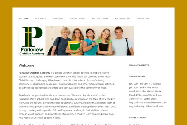 WordPress website example screenshot