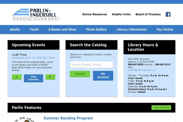 parliningersoll.org site used Parlin-ingersoll