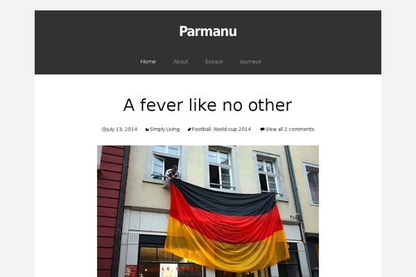 WordPress website example screenshot