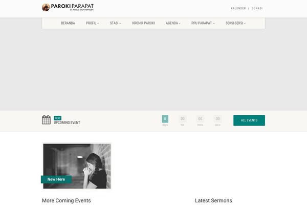parokiparapat.org site used Paroki