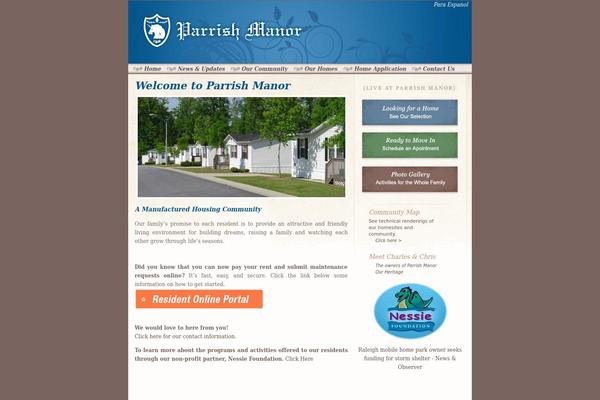 parrishmanor.com site used Parrish_manor_default