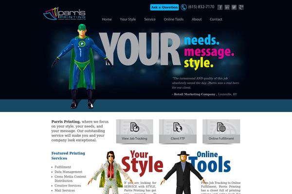 parrisprinting.com site used Parrisprinting