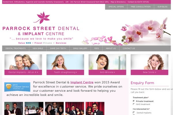 parrockstreetdental.co.uk site used Parrock-dental