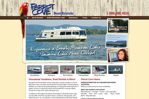 parrotcove.com site used Parrotcove