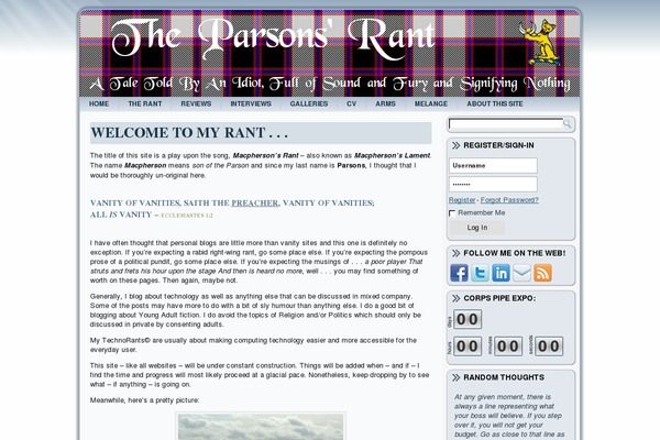 Rant2 theme websites examples