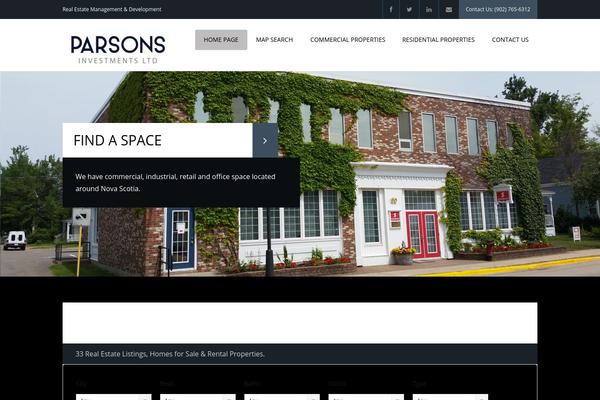 parsonsinvestments.ca site used WP Pro Real Estate 6