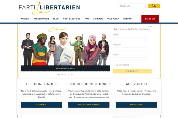 parti-libertarien.be site used Campaign