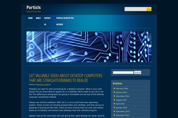 particls.com site used Online Marketer