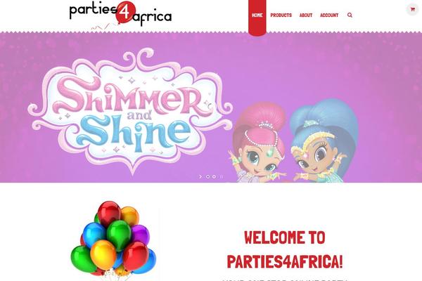 parties4africa.co.za site used Kids