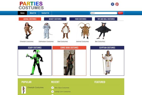 partiescostume.com site used Costume
