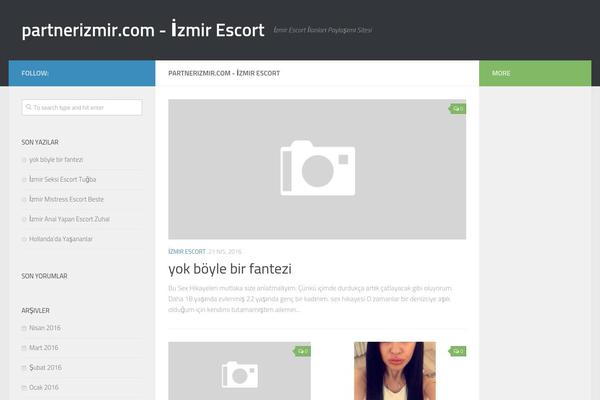 Hueman theme site design template sample