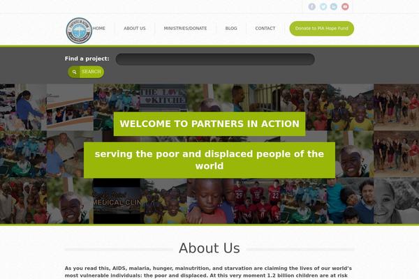 partnersinaction.org site used Funder