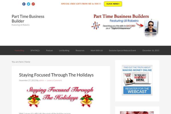 WordPress website example screenshot