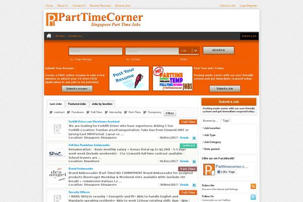 parttimecorner.com site used Jobsapp