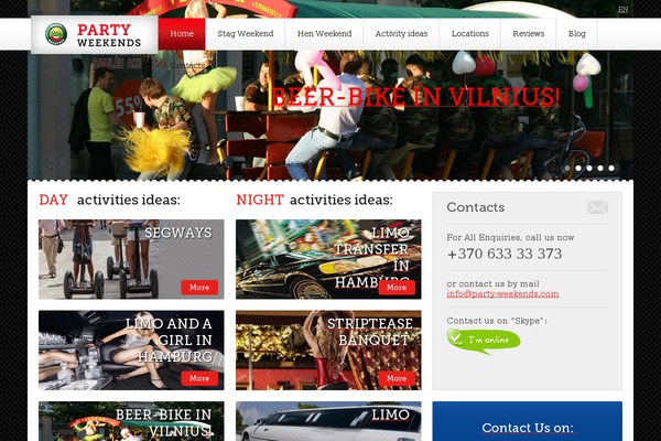 WordPress website example screenshot