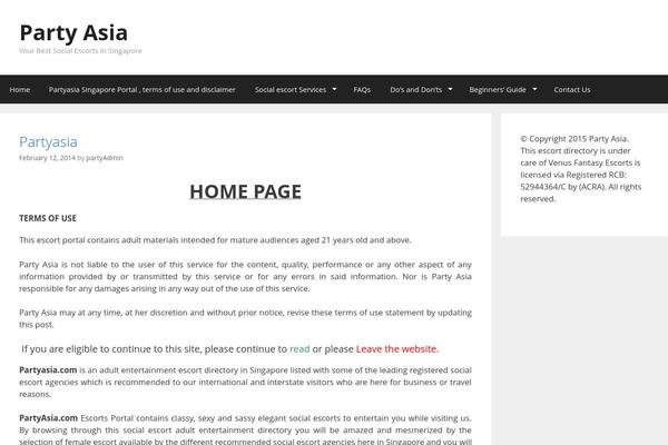 WordPress website example screenshot