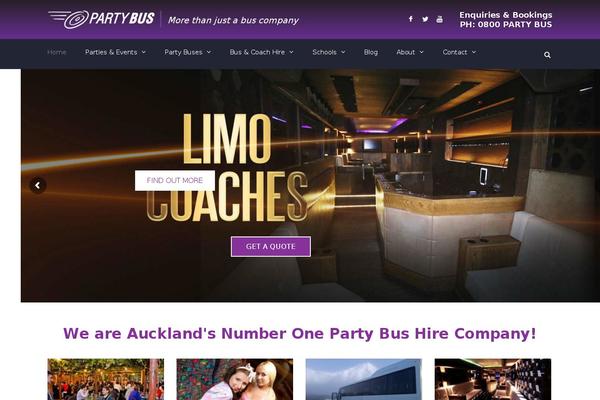 partybus.co.nz site used Thefox_child_theme