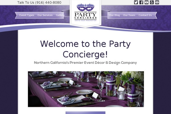 partyconcierge.com site used Partyconcierge-theme