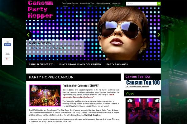 partyhoppercancun.com site used Clubmusic