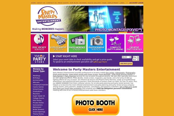 partymastersaz.com site used Partymasters