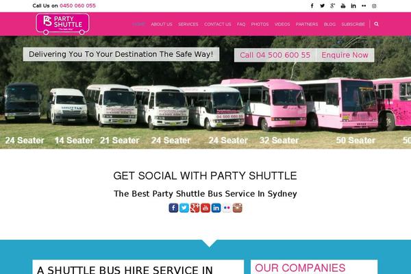 partyshuttles.com.au site used Accesspressray-pro