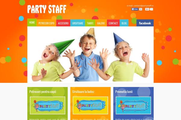 partystaff.ro site used Partystaff