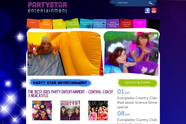 partystar.net.au site used Partystar