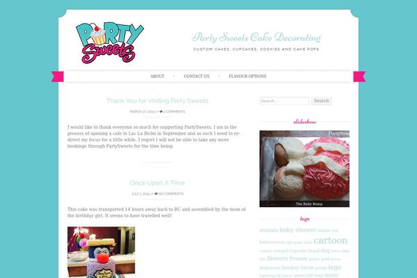 Sugar and Spice theme site design template sample