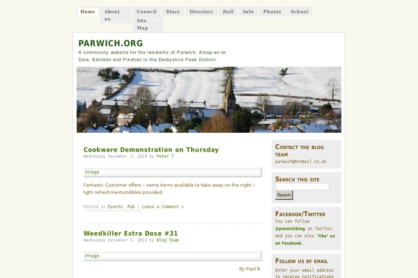 WordPress website example screenshot