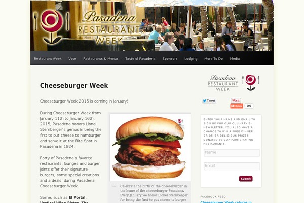 pasadenarestaurantweek.com site used Restaurantweek