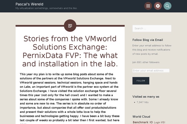 WordPress website example screenshot