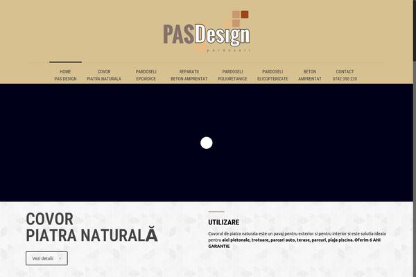 pasdesign.ro site used Pasdesign
