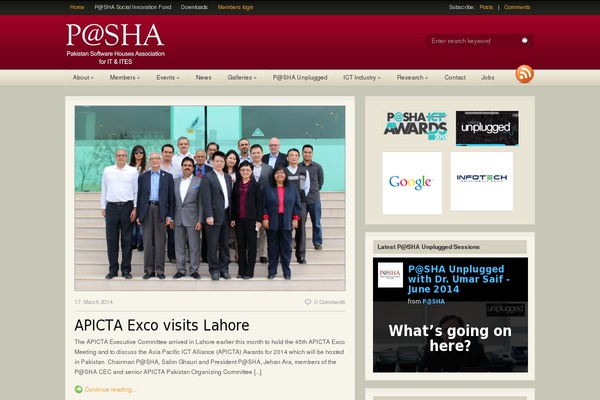 pasha.org.pk site used Pasha