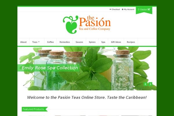 Organic Shop theme site design template sample