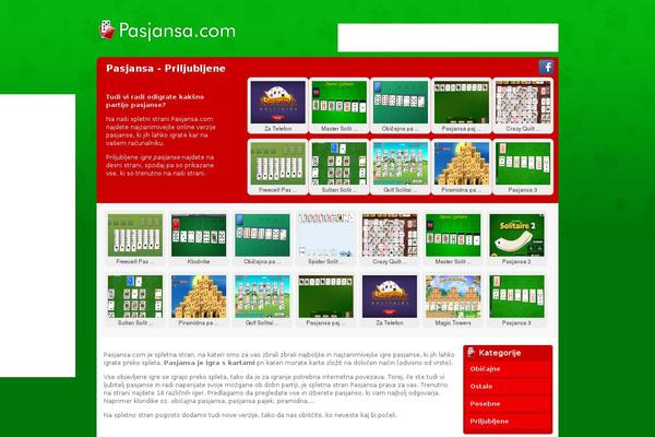 pasjansa.com site used Flash Gamer