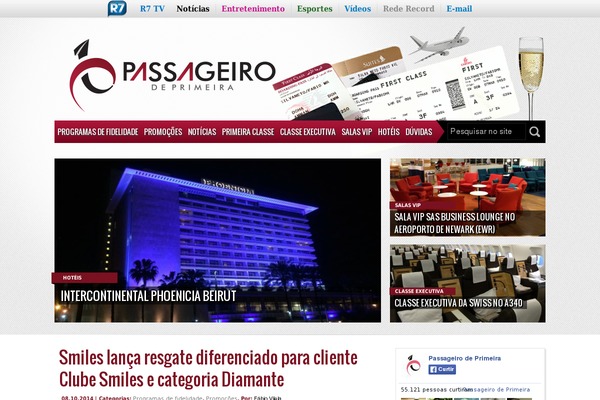 passageirodeprimeira.com site used Passageirodeprimeira