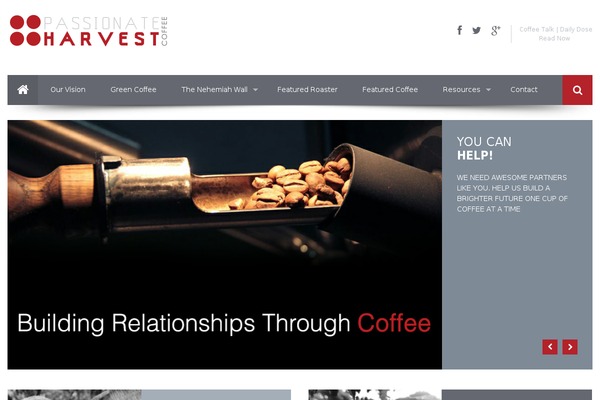 passionateharvest.org site used Phavest1.2
