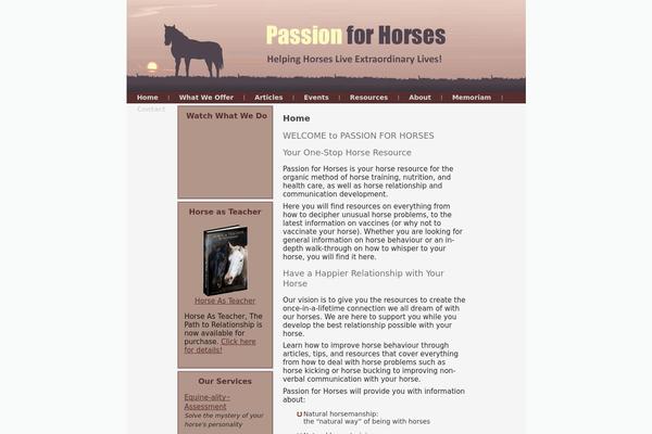 passionforhorses.ca site used Passionforhorsesrev2