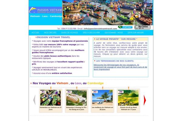 passionvietnamvoyage.com site used Canhdieu-theme